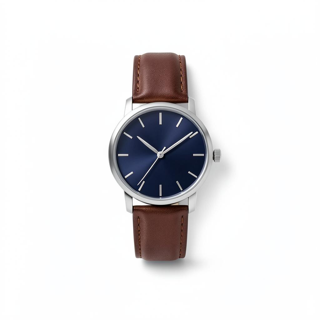 Heritage Classic 40mm wrist watch with brown leather strap